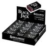 Ластик BRAUBERG "BlackJack", 40х20х11 мм, черный, прямоугольный, термопластичная резина, картонный держатель
