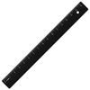 Ruler, plastic, 16 cm, STAMM, opaque, black