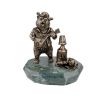 Золотая антилопа / Composition "Bear with vodka" on a stand