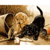 Опт-картина / Peinture par numéros 40x50 Chiots Labrador