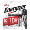 ENERGIZER / Batteries Max AA (LR06, 15A) alkaline finger, SET 4 pcs. in blister