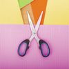 Scissors BRAUBERG "Classic+", 160 mm, classic shape, rubber insert, black-blue