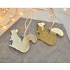 Ленивые Бобры / Lazy Beavers / A set of mirrored Christmas tree decorations "Siberia inside" big in a gift box