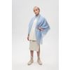 Оренбургский Пуховый Платок / Downy shawl, color blue