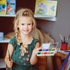 Paint watercolor ONLANDIA "JOLLY BEE" honey 14+2 colors (gold + silver), MAGIC
