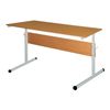 Table-part 2-seater, adjustable, 1200 x500 x520-640 mm, height 2-4, gray frame, LDSP beech