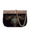 Торжокские золотошвеи / Velvet bag "Peacock Feather"