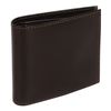 Purse mens BEFLER "Classic", 100х106 mm, genuine leather, button, brown