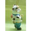 Ярославская майолика / Christmas toy "Goby with a bouquet"