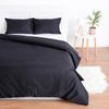Этель / Duvet cover 175 * 210cm, dark gray, 100% cotton, mako-satin, 125 g / m²