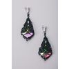 Lace earrings "Princess Diana" black