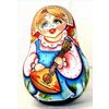 Фабрика Матрешек / Matryoshka factory / 带巴拉莱卡 O.B. 的不倒翁，14 厘米