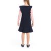 School sundress with short sleeves dark blue