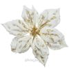 Kaemingk / Artificial poinsettia Verona White 24 cm, clip