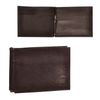 Clip BEFLER "Grade", natural leather, embossed, 120х86 mm, brown