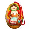 Мастерская подарков / Gift workshop / Easter egg 3 pcs., H / diam 8/6 cm, Girl with Easter cake