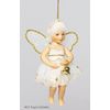 Birgitte Frigast / Porcelain doll Angel with a bell, 10 cm