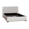 Bed SALMA 710 white, leather
