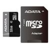 A-DATA / Micro SDHC memory card, 32 GB, Premier, 50 Mb / s. (class 10), with adapter