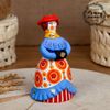 Дымковская глиняная игрушка / Figurine "Elegant Lady"