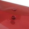 带按钮的信封文件夹 SMALL SIZE (240x190 mm), A5, 透明, 红色, 0.18 mm, BRAUBERG