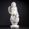 Хорошие сувениры / Figura "Angelo su una palla con un uccello" 27x24x58 cm