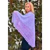 Пуховый платок / Shawl, purple