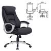 Office chair BRABIX "Grand EX-500", genuine leather, black