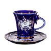 Гжельский Фарфоровый завод / A pair of tea Katerina deaf cobalt paint gold