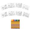 Coloring by numbers A4, ONLANDIA "BIRDS" WITH WAX CRAYONS, 4 pics