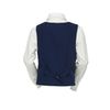 School blue vest with a belt for body shaping for girls
