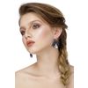 Lace earrings Alenushka blue