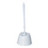 ЛЮБАША / Toilet brush with stand, plastic, white