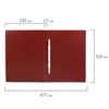 Mappe mit Kunststoffbinder BRAUBERG "Office", rot, bis 100 Blatt, 0,5 mm