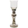 Kaemingk / Candlestick Glass on a silver leg, 38 * 11 cm