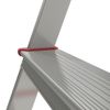 NEW HEIGHT / Aluminum step ladder 7 standard steps 9 cm, platform 1.5 m, load 225 kg, weight 5.7 kg