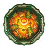 Сувениры из Н.Тагила / Souvenir di N. Tagil / Vassoio "Barocco. Rosa su verde", 19 cm
