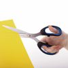 Scissors BRAUBERG "Classic+", 205 mm, classic shape, rubber insert, black-blue