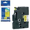 Cartridge for BROTHER TZE-631 label printers, 12 mm x 8 m, black font, yellow background, laminated