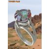 Silver ring 925 with mystic quartz 10mm