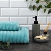 Этель / Asciugamano in spugna Waves turchese, 30x60 cm, 100% cotone, 460 g/m2