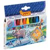 JOVI / Wax crayons, 12 colors, triangular, cardboard box