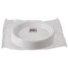 STIROLPLAST / Disposable flat plates, SET 100 pcs., D = 205 mm, ECONOMY, white, polystyrene (PS)