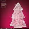 Kaemingk / Figura luminosa Albero di Natale White Pearl 90 cm, 90 luci LED bianche fredde con sfarfallio, IP44