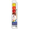 Watercolors "Classic" 8 flowers, honey, with brush, plastic box