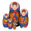 Matryoshka "Marfa with a yoke"