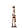 Decor and Gift / Wooden figurine "Giraffe" 40 cm golden
