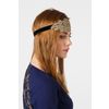 Lace headband "Charm" gold with black