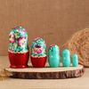 Сималенд / Matryoshka 5 dolls "Pansies"