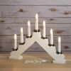 Kaemingk / Slide lamp Christian 40 * 30 cm white, 7 electric candles discounted